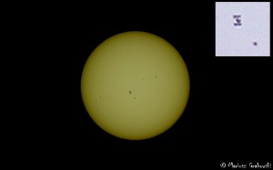 Tranzyt ISS przez tarczę Słońca 2015.07.05 