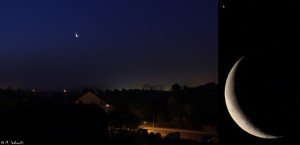 Księżyc i Wenus 2014.02.26  